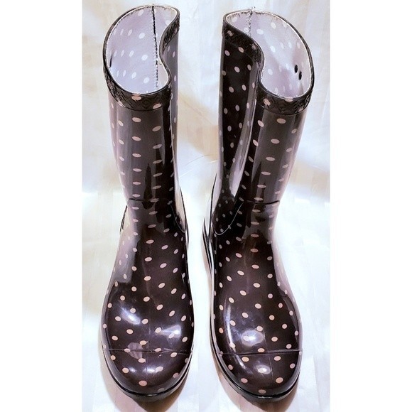 UGG Sienna Polka Dot Design Purple Rain Boots Sz 9 - Picture 2 of 9